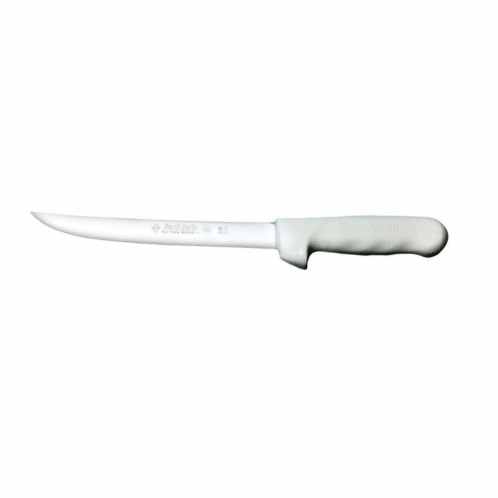 FILLET KNIFE, 8"LX7/8"W, WH POLY HANDLE