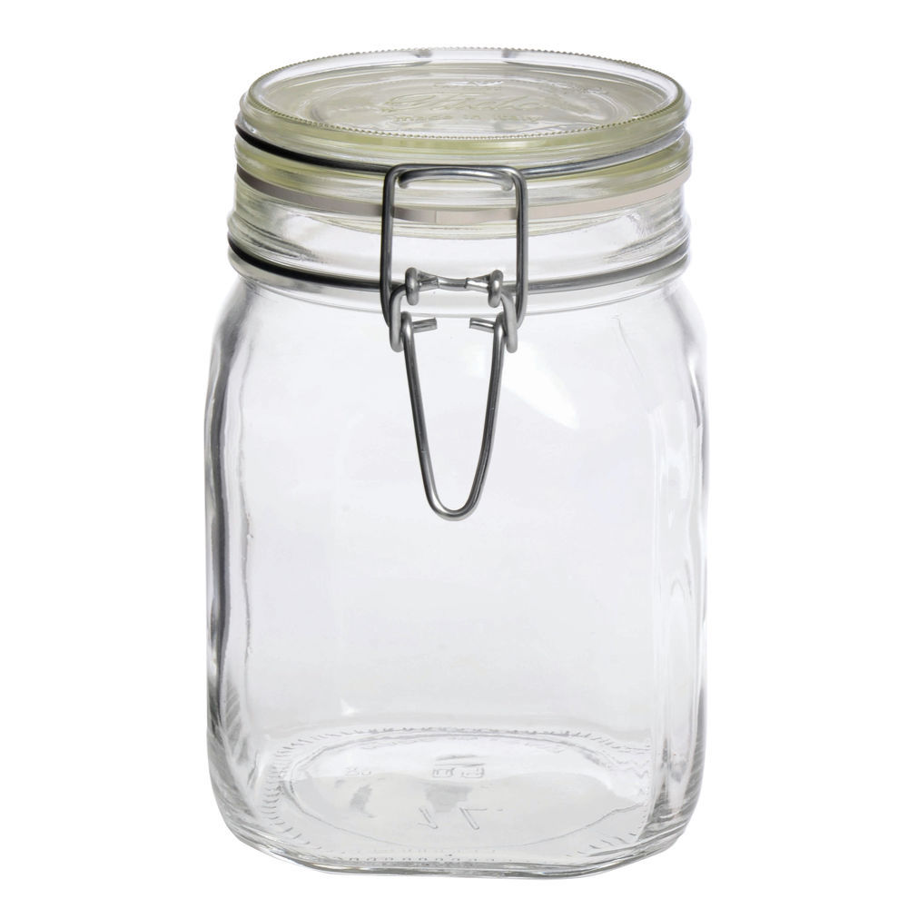 Clear Glass Jar With Clamp Lid And Chalkboard Label – ZhaohaiChina