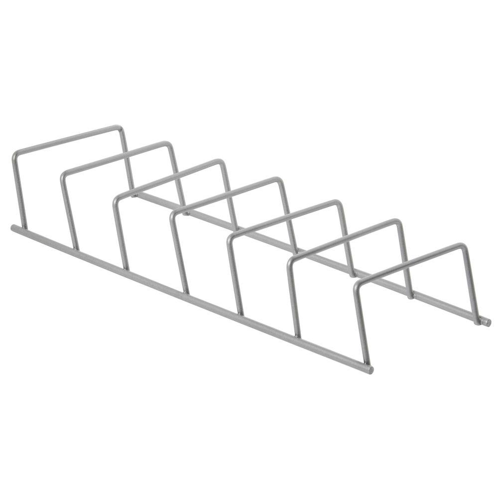 SALAD RACK, WIRE , SILVER 6 SLOT