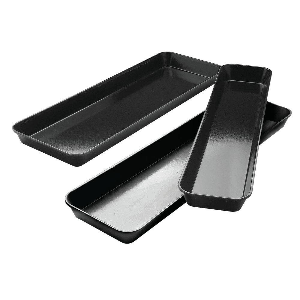 Meat Case Trays White Plastic Ribbed 30L x 12 1/2W x 3/4H