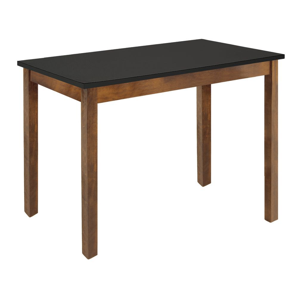 TABLE, OAK/BLACK TOP, 40"X20"X28"