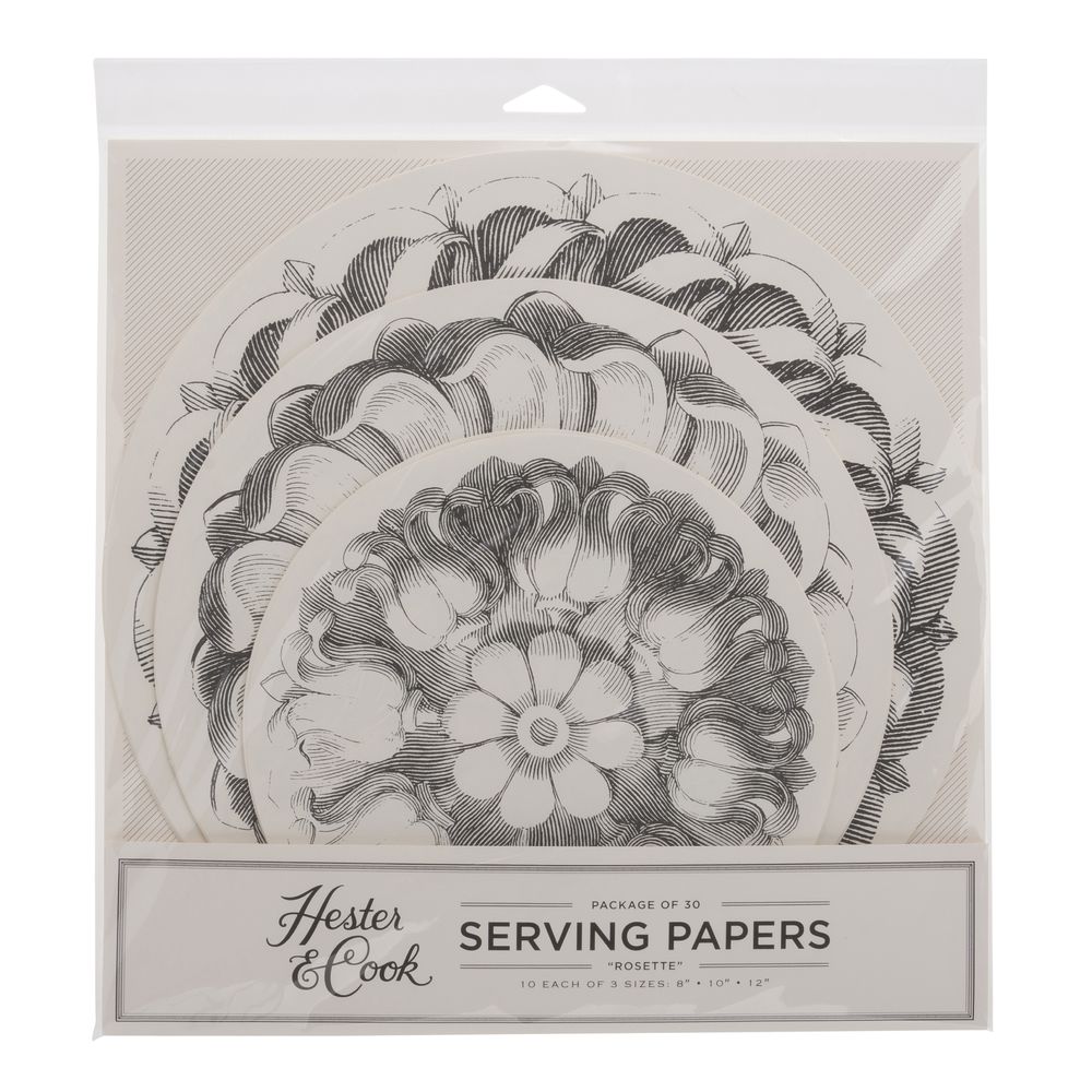 Hester and Cook Rosette Serving Papers