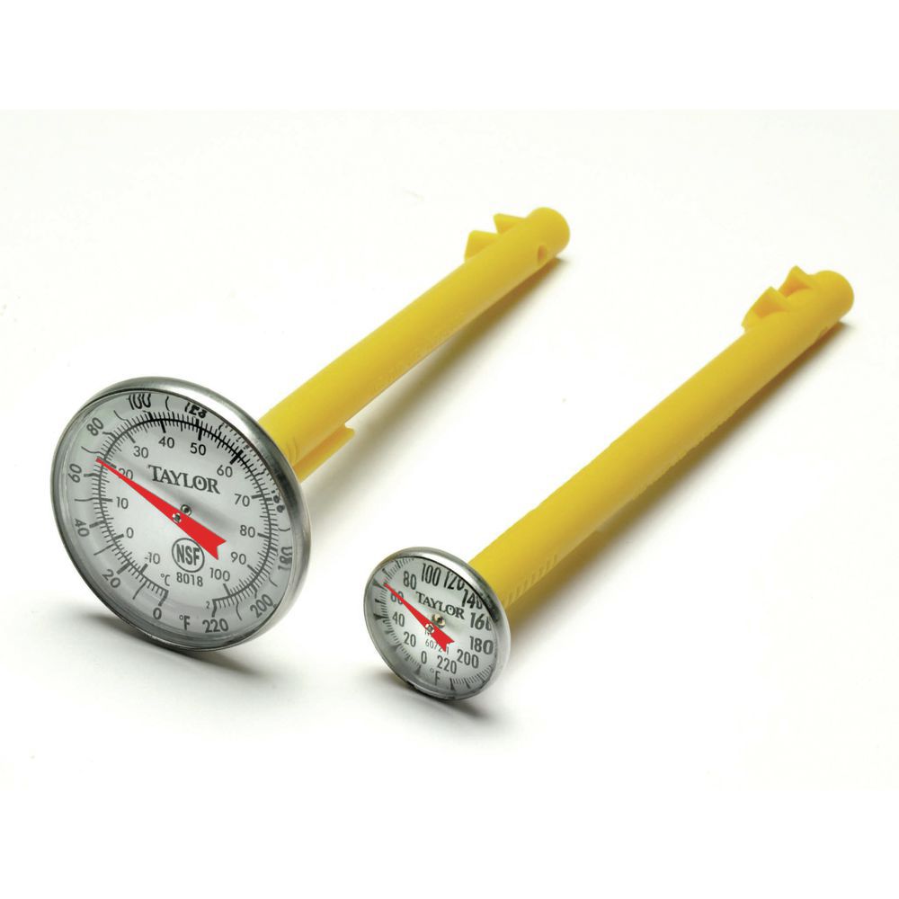 EASY READ THERMOMETER, 0/220F, 1-3/4"DIAL