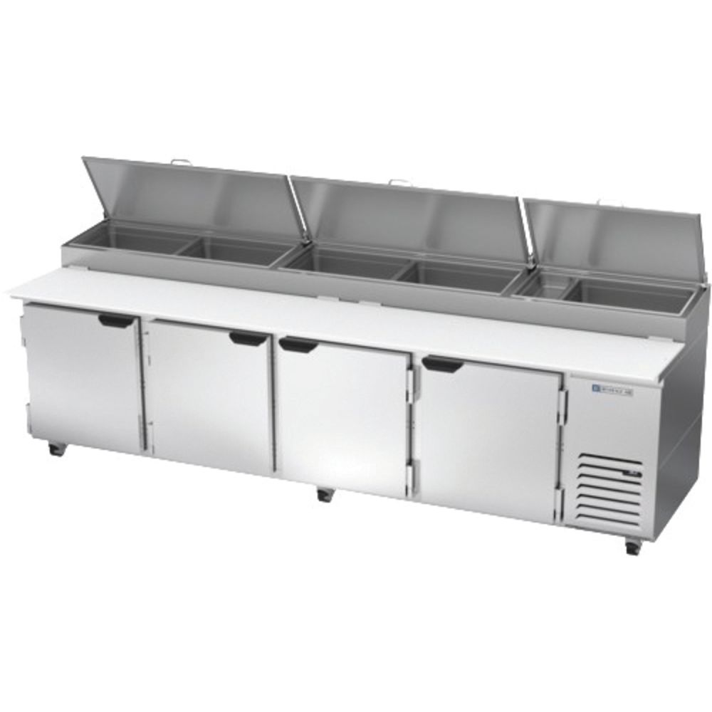 Beverage-Air DP119HC Four-Door Pizza Prep Table - 119