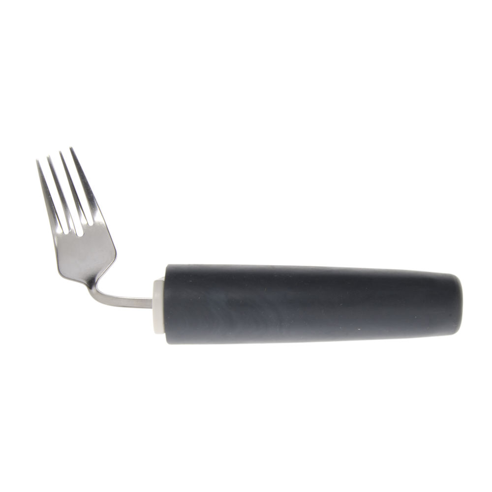 Maddak Ableware Left Handed Stainless Steel Comfort Grip Angled Fork