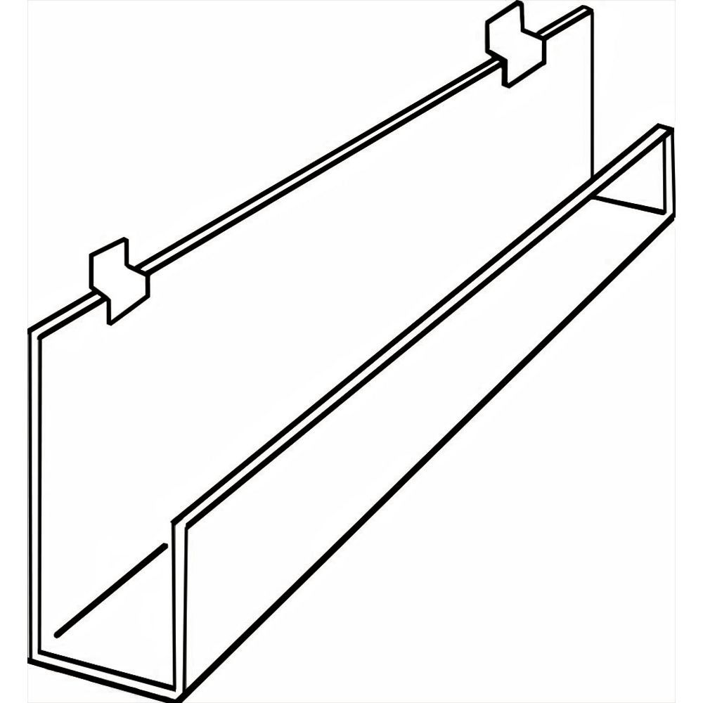 Slatwall Rack with Front Lip, 35 3/4" (W)