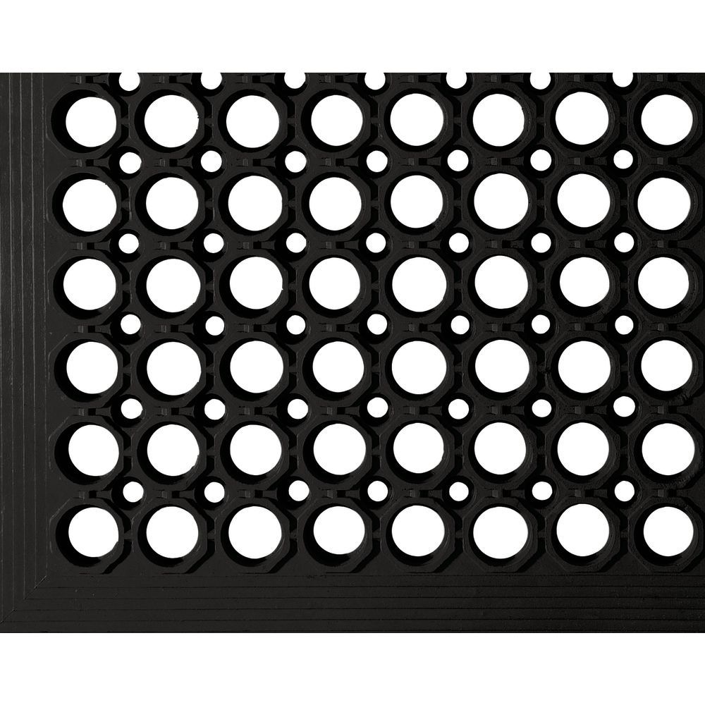 Rubber-Cal Maxx-Tuff 1/2 in x 36 in x 48 in Black Heavy Duty Rubber Floor Protection Mat