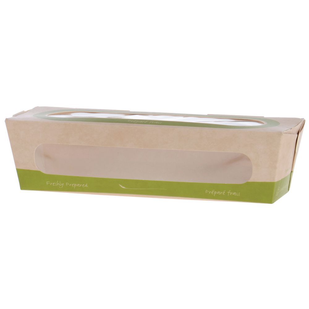 Large Sandwich Baguette Green Paper Food Container 9 1 2l X 2 3 4w X 2 1 2h