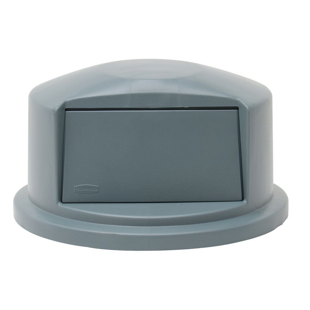 Dome Top Rubbermaid&#174; Trash Can Lids in Dark Green