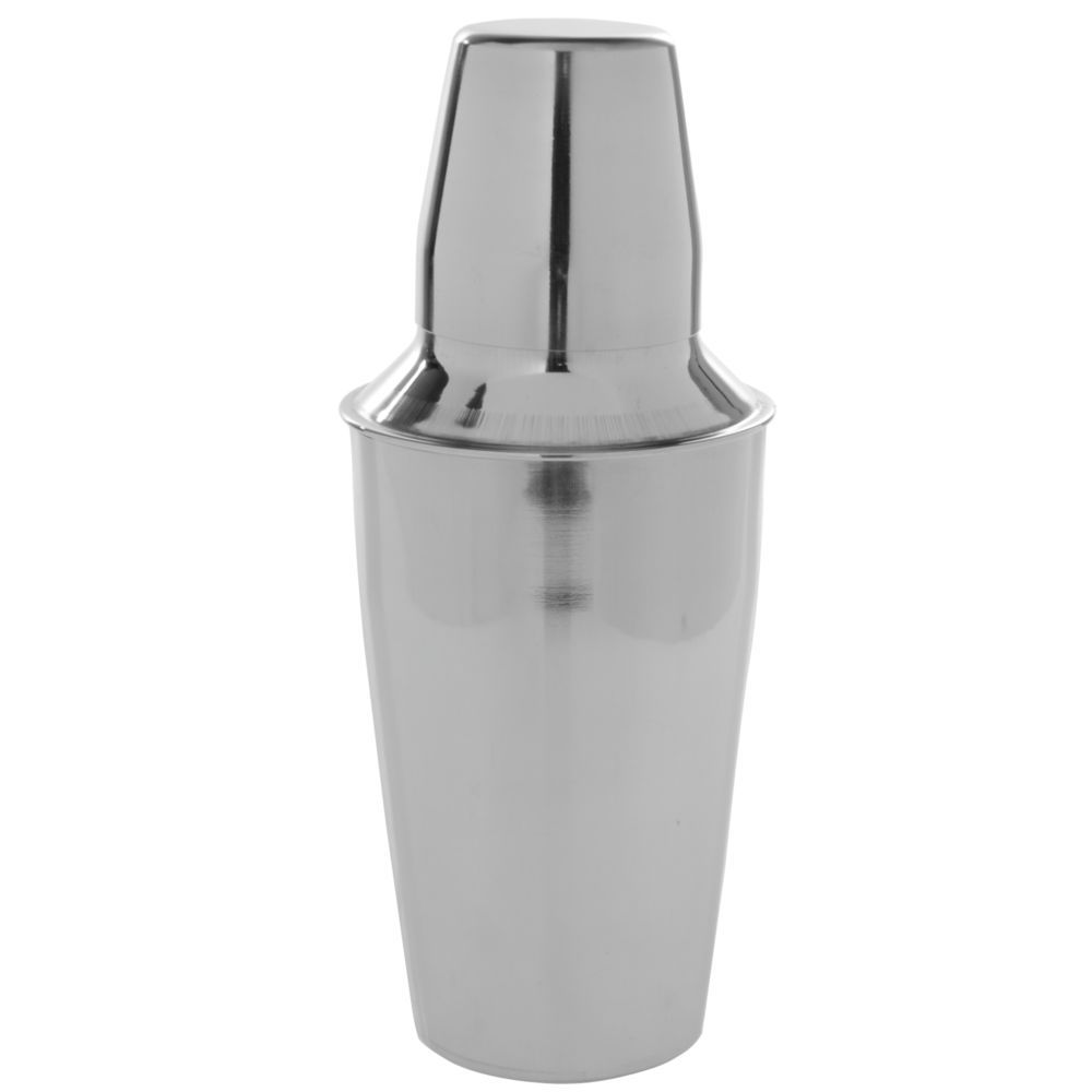 3 Piece Cocktail Shaker - Stainless Steel - 16 oz