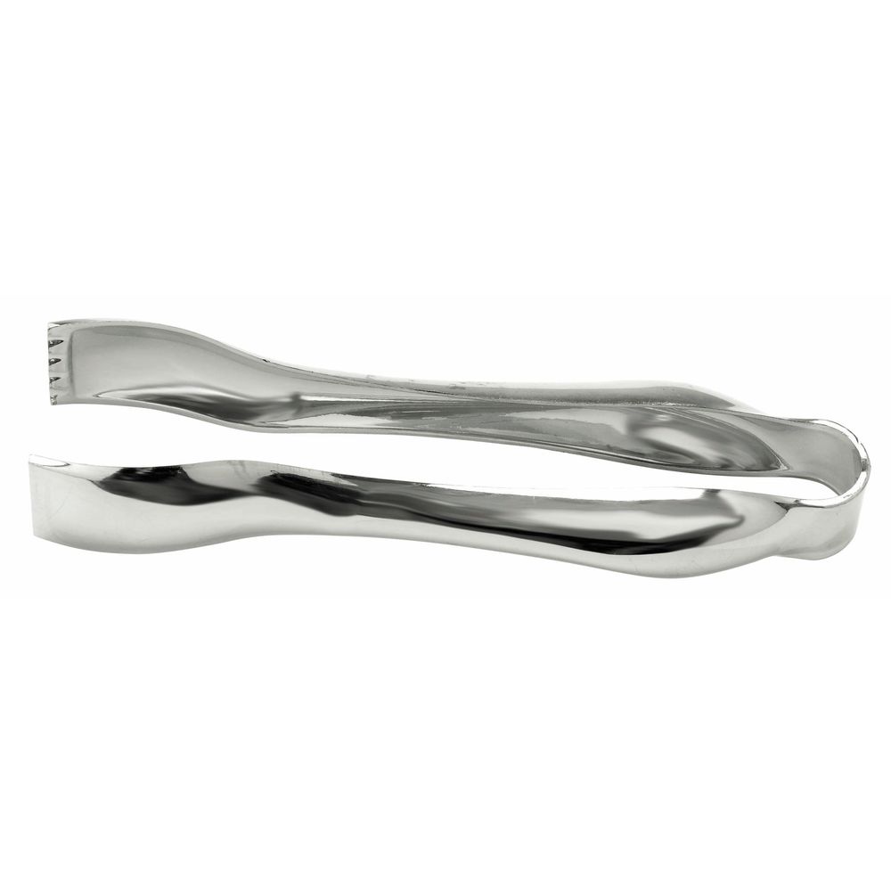 Silver Metal-Look Disposable Tongs - 6 1/4L