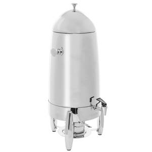 Slim Commercial Tea Urn, Single Wall Stainless Tea Dispenser, Traditional  Spigot, 3.5 Gallon, Brushed Stainless and Black