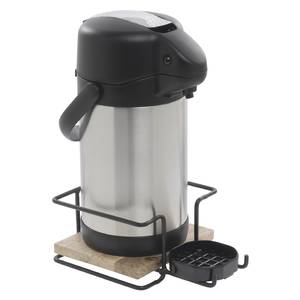 HUBERT Airpot Coffee Dispenser Stand for 2 Airpots Black Plastic 
