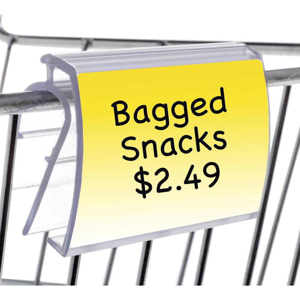 Kost Klip Clear Plastic SnapOn Covered Face Label Holder For Wire