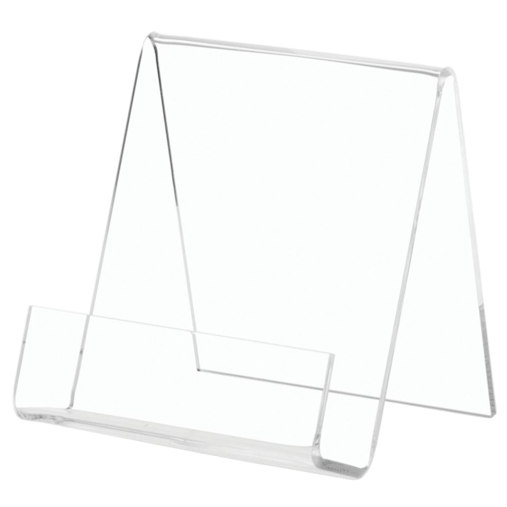 Clear Acrylic Book Display Stand - Wide Lip