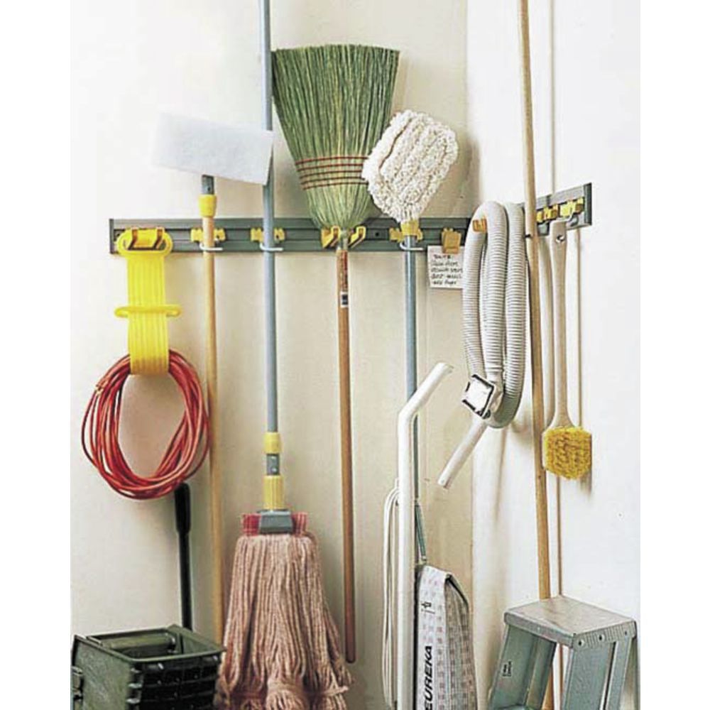 Rubbermaid Grey Plastic Closet Tool Organizer Kit -18"L x ...