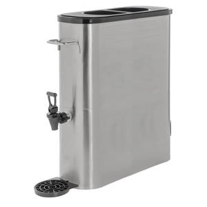 Square Infusion, Stainless Beverage Dispenser, Traditional Spigot, 1.5  Gallon, Brushed Finish