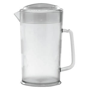 Service Ideas SWP33SB Acrylic 3.3 Liter Ice Tube Smooth Body Pitcher, Clear