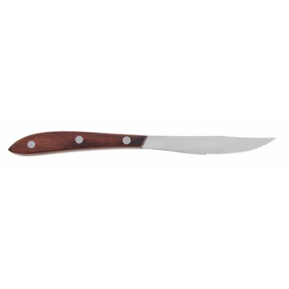 Adcraft® Original Gaucho™ Wood Handle Rounded Edge Steak Knife