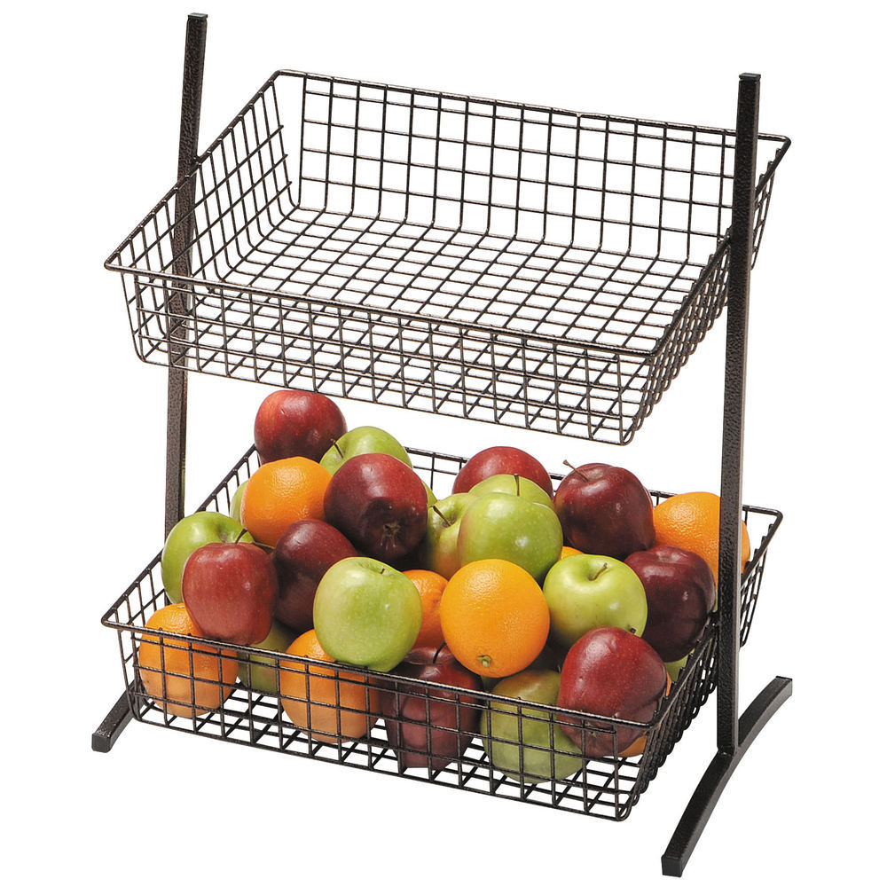 hanging wire fruit basket for kitchen