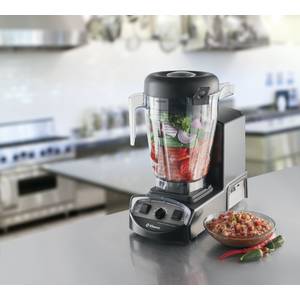 Waring Commercial Reprogrammable Hi-Power Blender with Sound Enclosure and 64  oz. Stainless-Steel Container