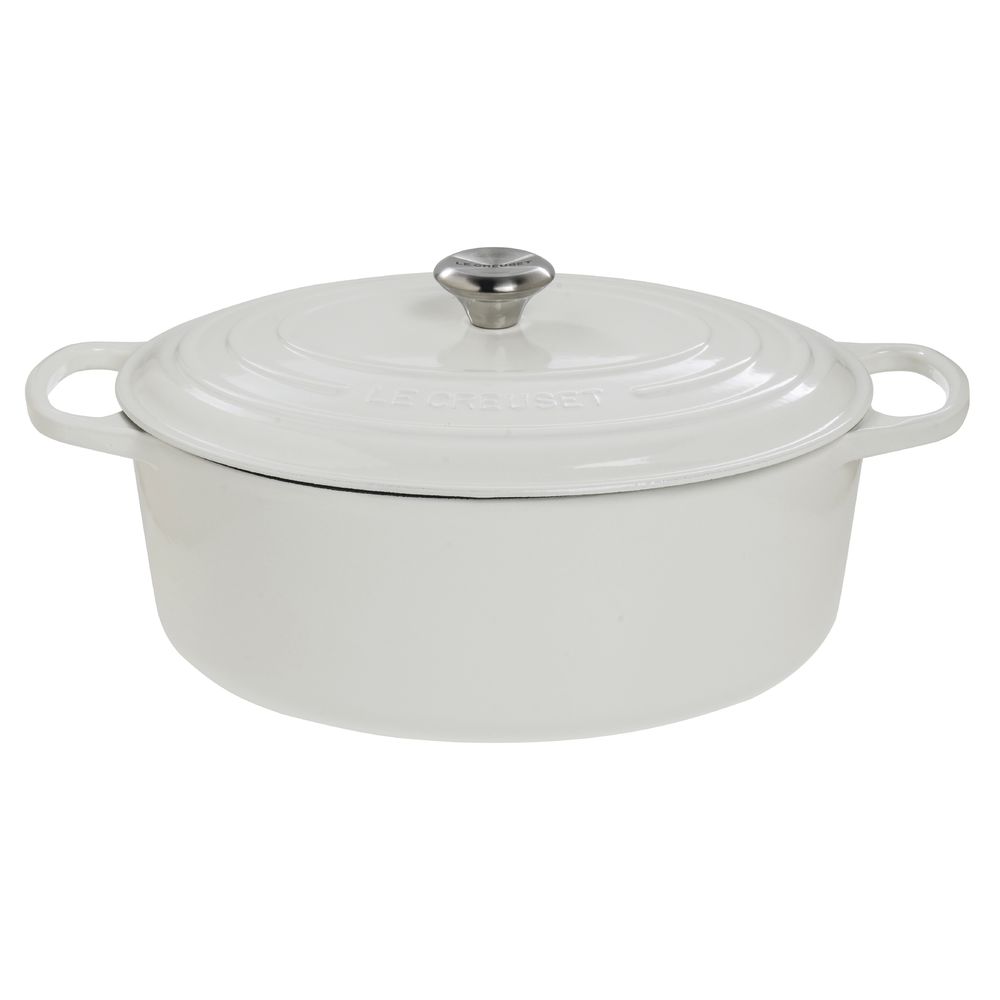 OVEN, FRENCH OVAL, WHITE, 9.5 QT CAST