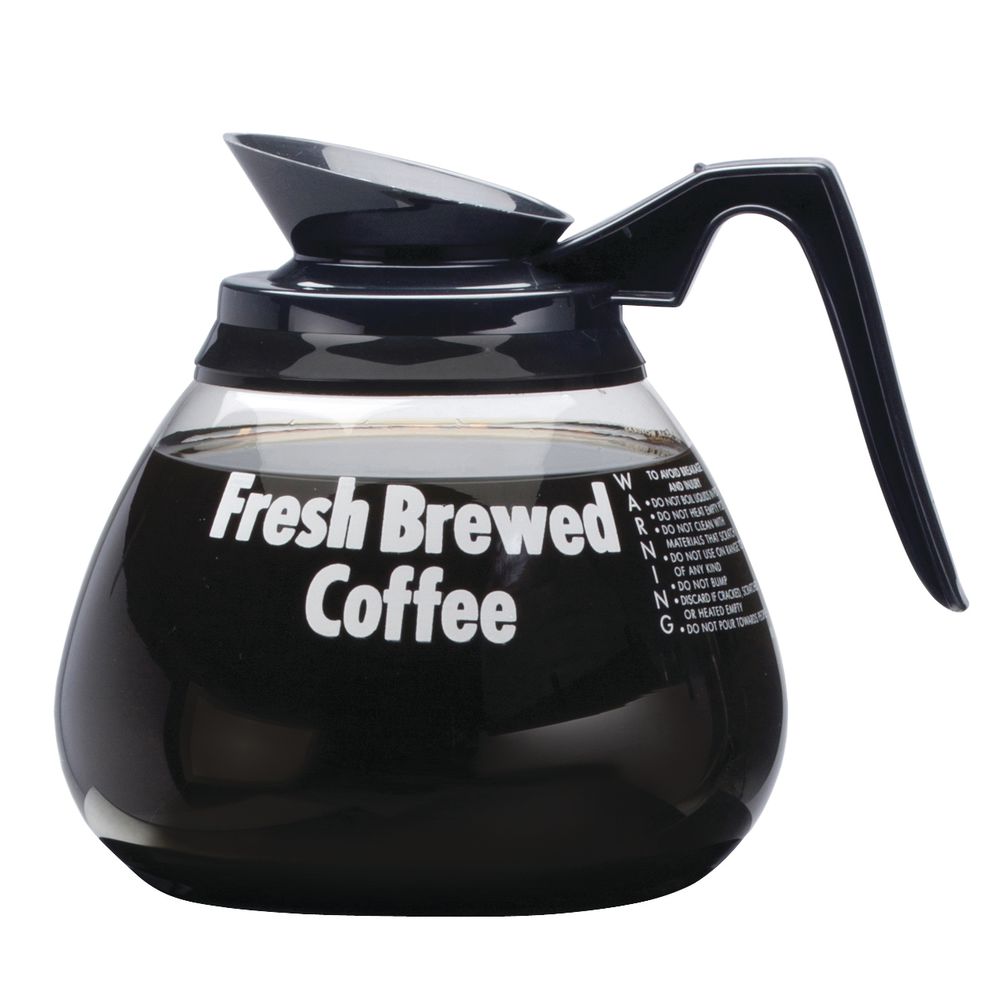 Grindmaster Cecilware 64 Oz Glass Coffee Decanter With Black Handle
