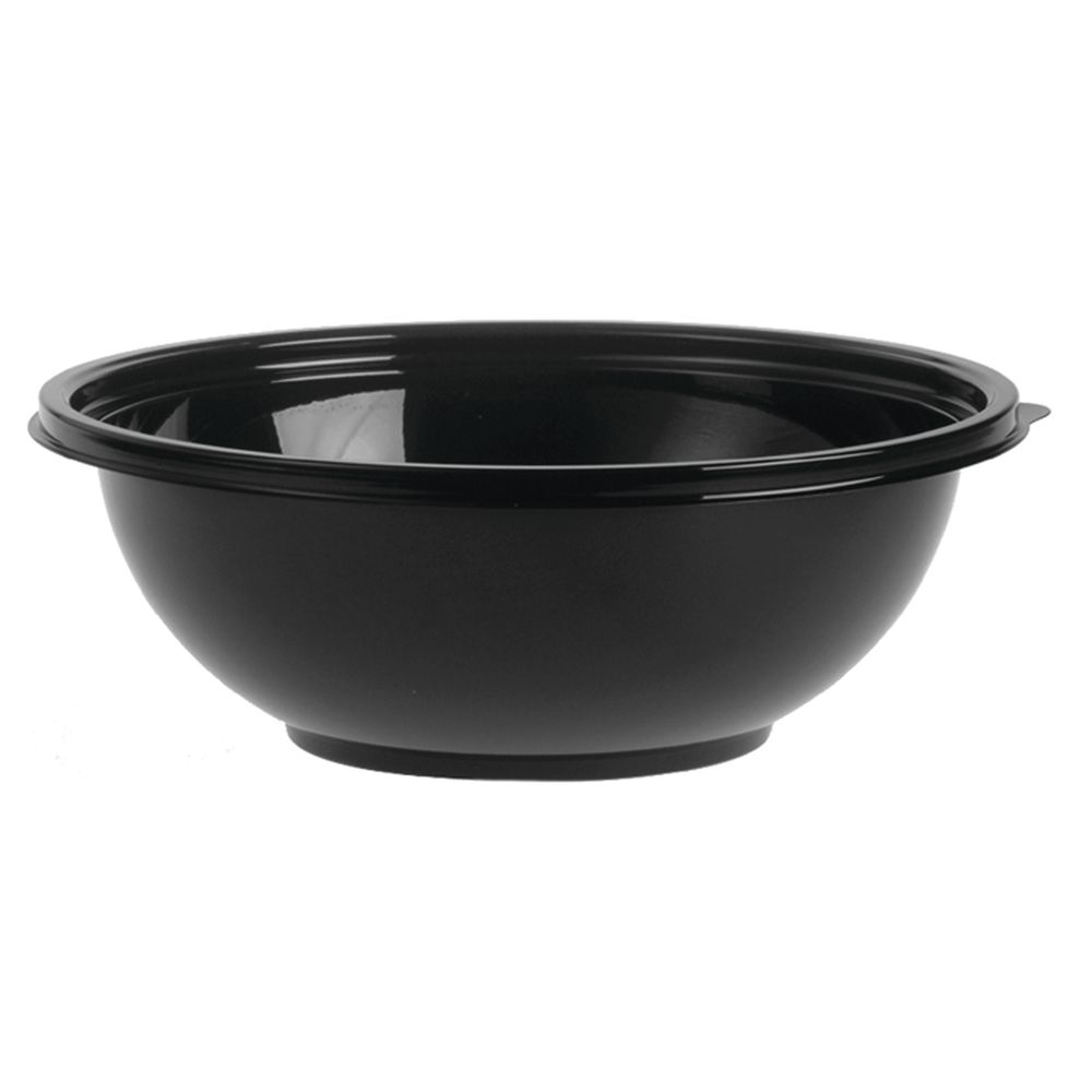 Classic Plastic Bowl 80 oz/5 lb Black 10 1/4"Dia x 3 5/8"D
