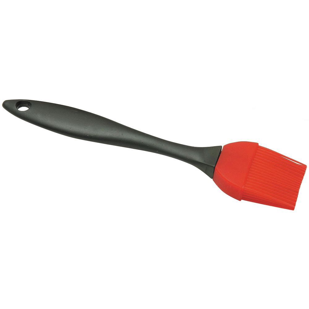 HUBERT Red Silicone Pastry Brush with Black Plastic Handle
