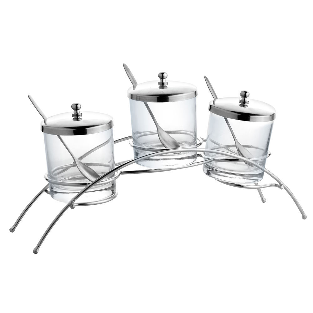 Expressly Hubert Stainless Steel Condiment Organizer