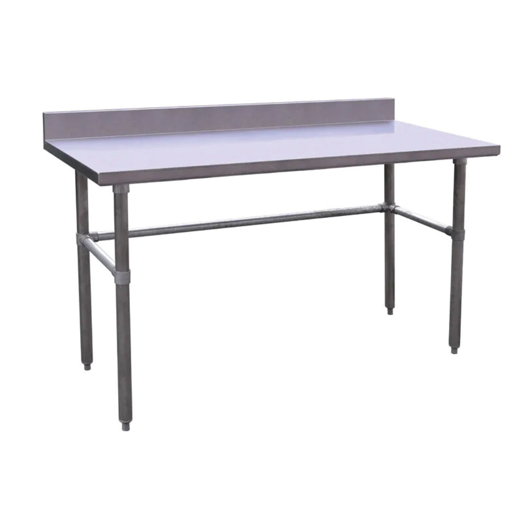 Kratos 28W-268 24" x 24" Open Base Worktable with 4" Backsplash, 16 ...