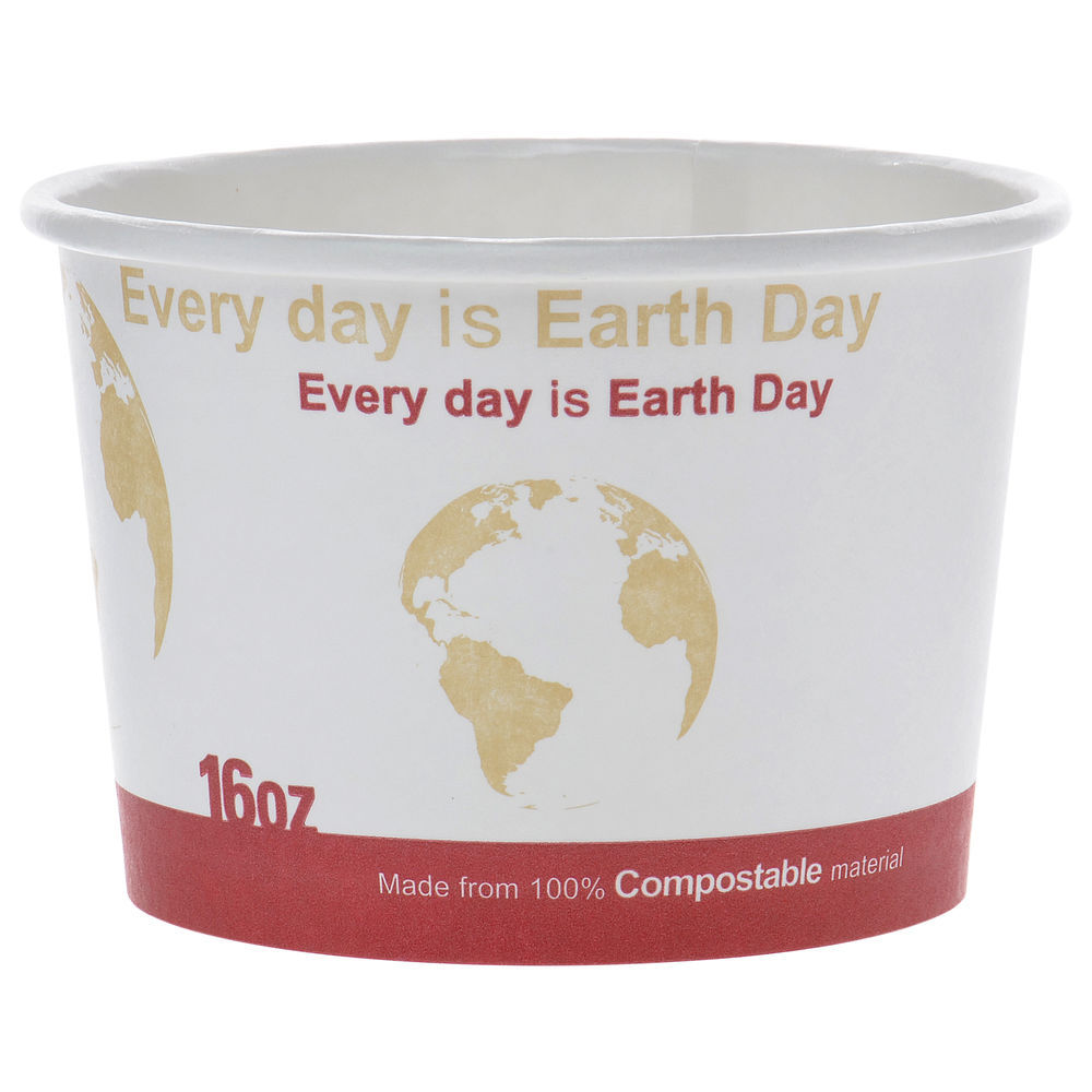 CONTAINER, FOOD, COMPOSTABLE, 16 OZ