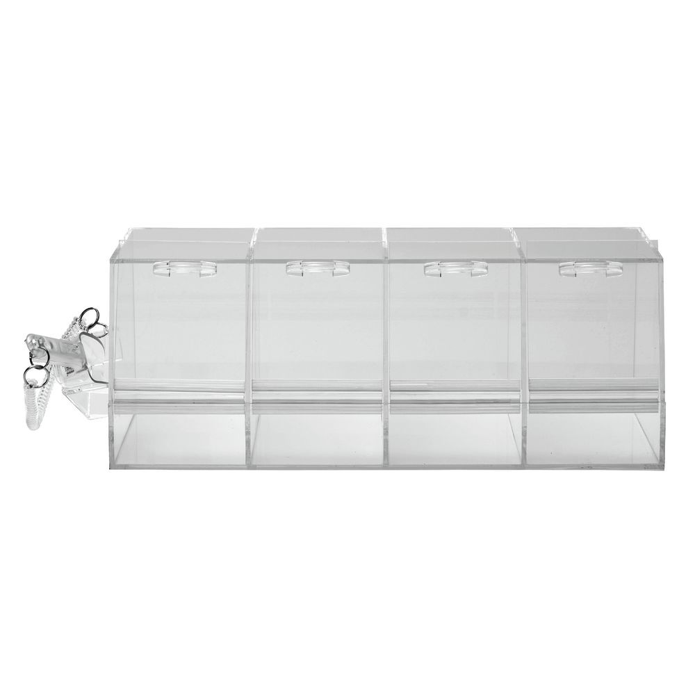 Expressly HUBERT® Rectangular Clear Acrylic Bulk Food Storage Container -  12L x 12W x 10H