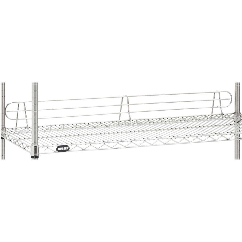 HUBERT® Soft Silver Wire Shelf Ledge 48"L x 4"H