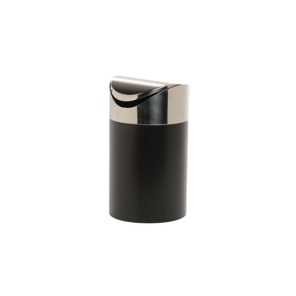 Cal Mil Black Bamboo With Stainless Steel Swing Top Countertop