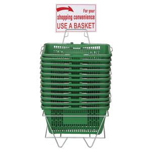 Green Hand Baskets Plastic Set of 6 83800 