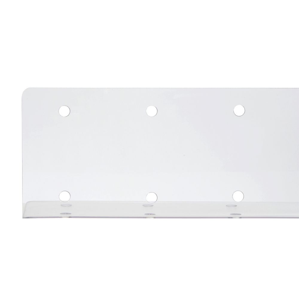 Acrylic Shelf Dividers 48"L x 6"W x 4"H Perforated Case Frontguard 