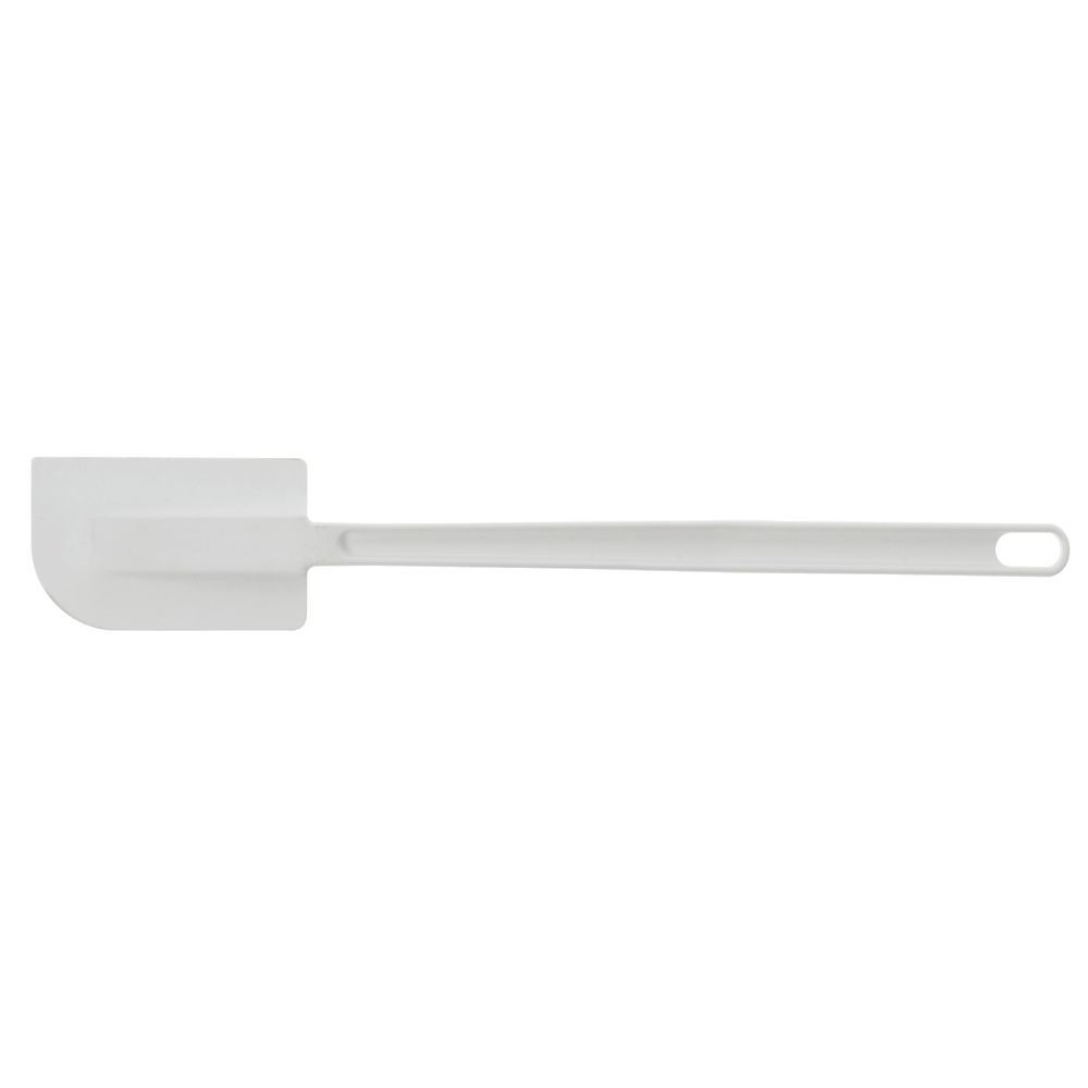 HUBERT® Pan Scraper with White Plastic Handle Stainless Steel - 4 1/2L  Blade