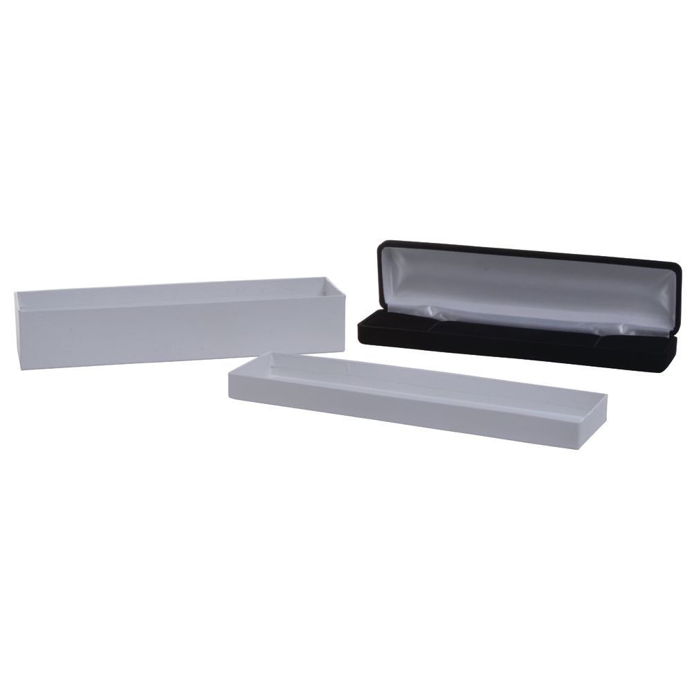 Black Velvet Bracelet Box, 8 x 2 x 1