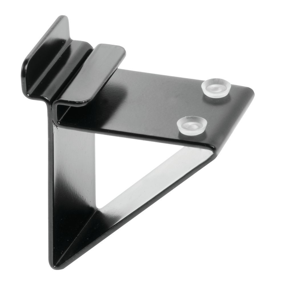 Low Profile Support for Glass Shelving up to 12 D Slatwall Glass Shelf Bracket Silver 40 Pack 