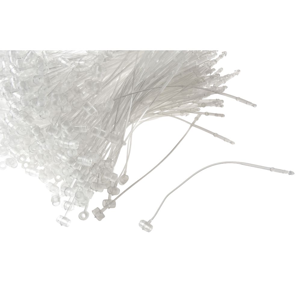 500/Pack Garvey 3" Clear Barrel Lock Ties TAGS-43700 