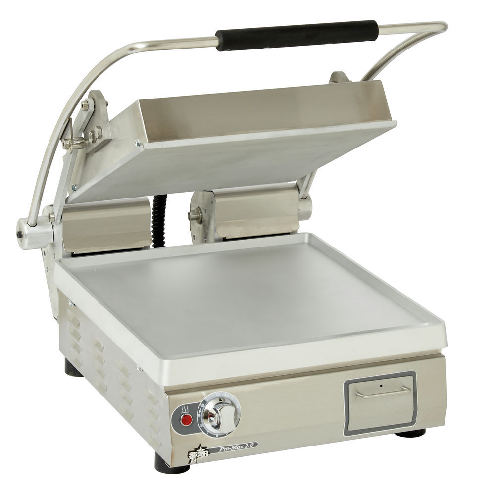 Grill Express GX10IG Sandwich Grill – 10″ Wide – Grooved Platens