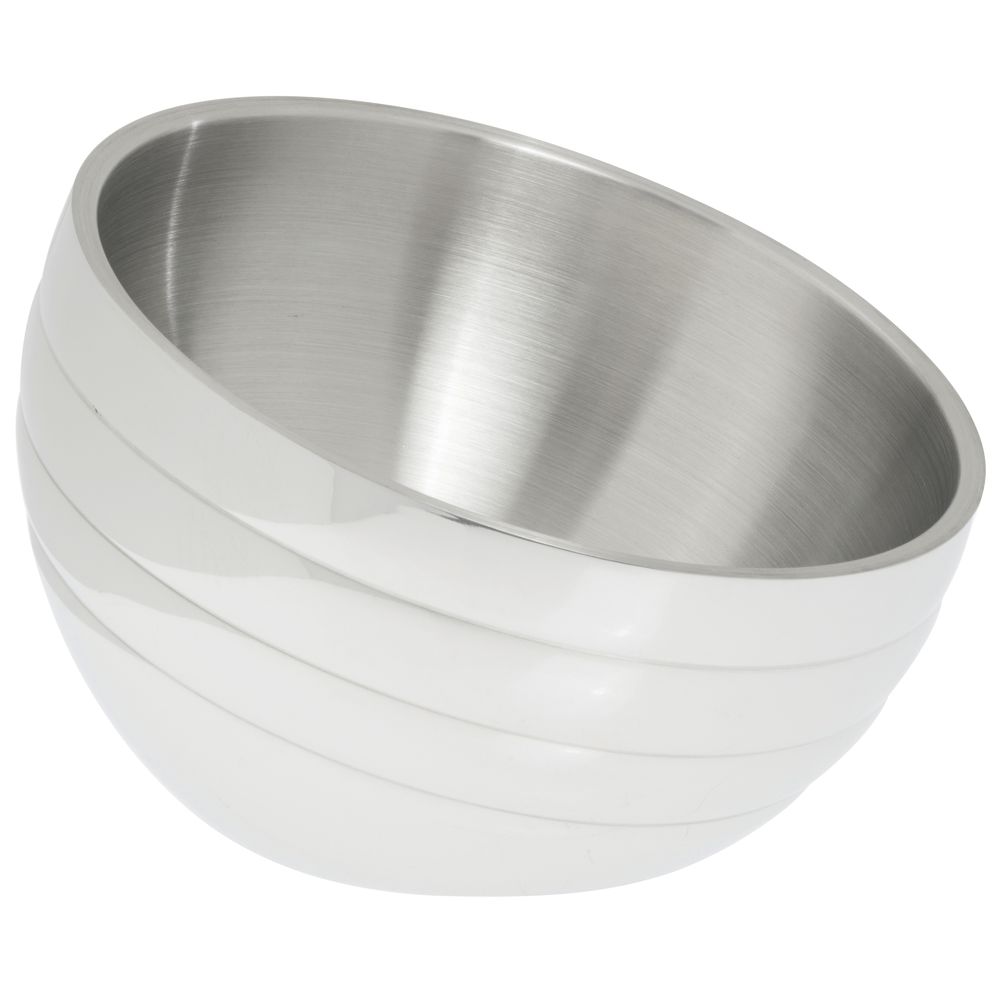 |Angled Serving Bowl With 1.9 Quart Capacity And Ribbed Sides