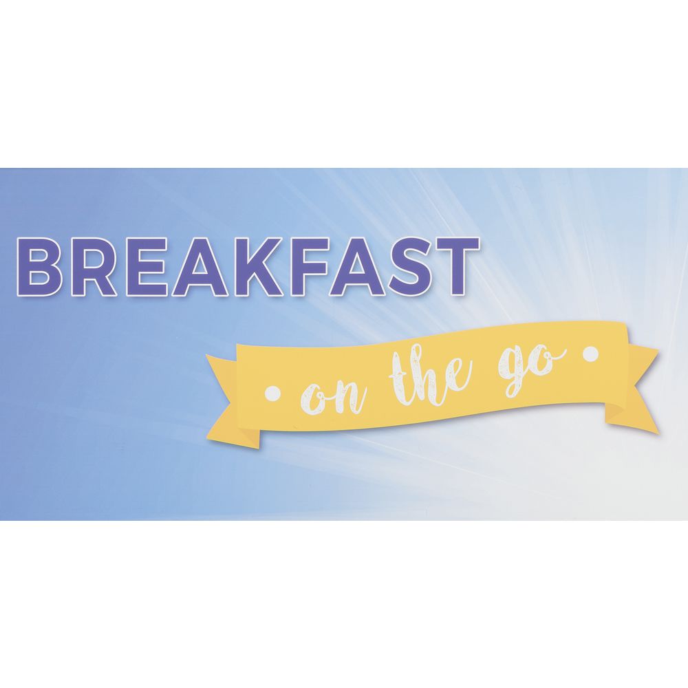 SIGN, MAGNETIC, BREAKFAST ON THE GO, 49X26"