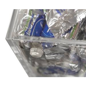 Expressly Hubert® Rectangular Clear Acrylic Bulk Food Storage