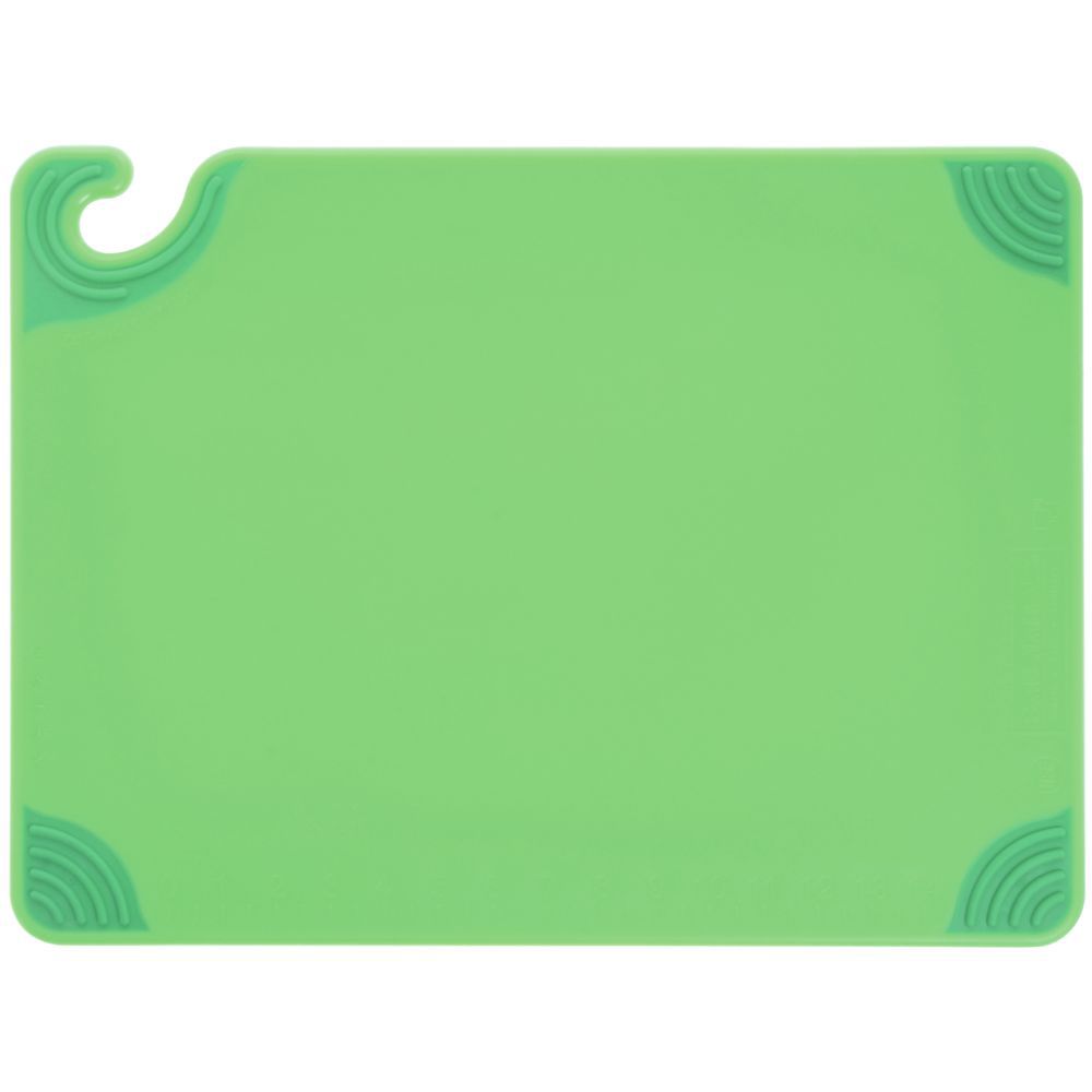 San Jamar Saf-T-Grip Non-Slip Cutting Board Green 15"L x 20"W x 1/2" 