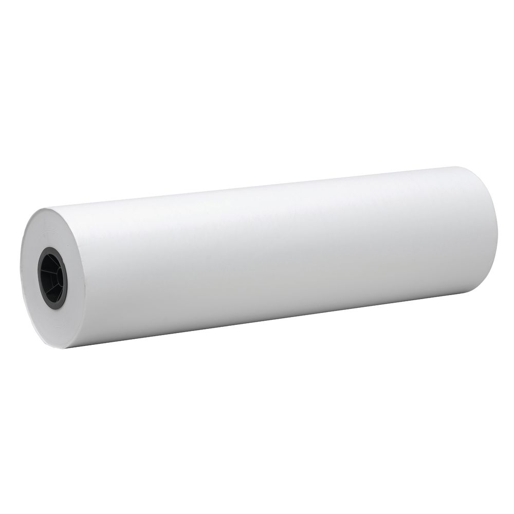 Bright White Paper Table Cover Roll - 30W x 1000'L