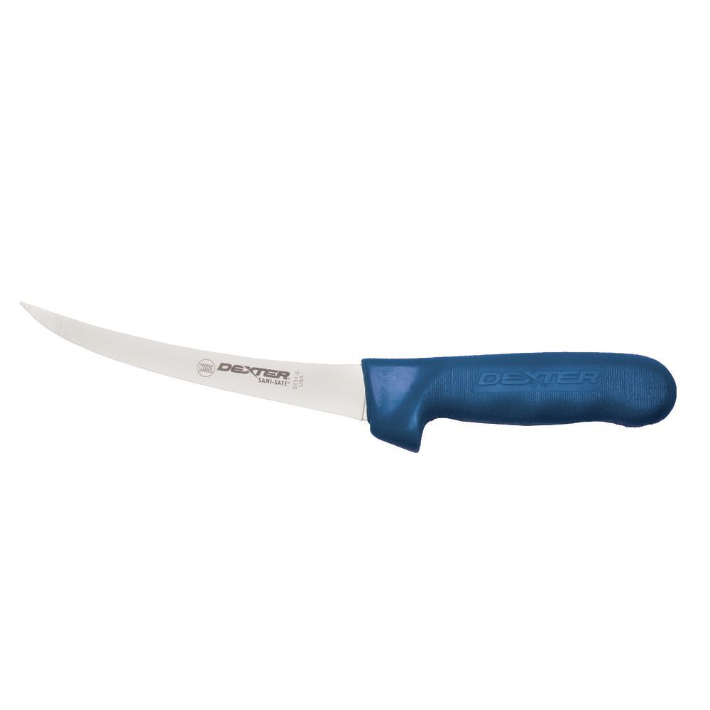 KNIFE, BONING NARROW CURVED 6", BLUE