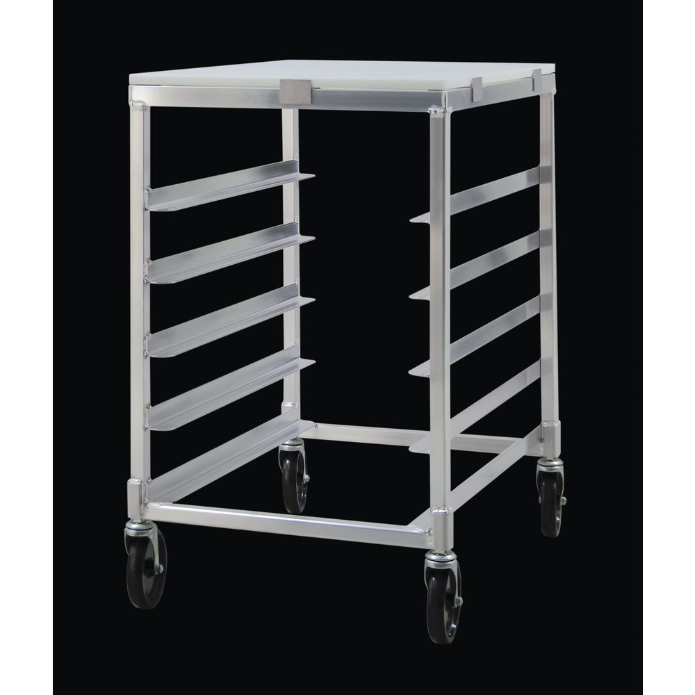 New Age Aluminum Pan Rack With Poly-Top and Angle Pan Slide - 20 1/2