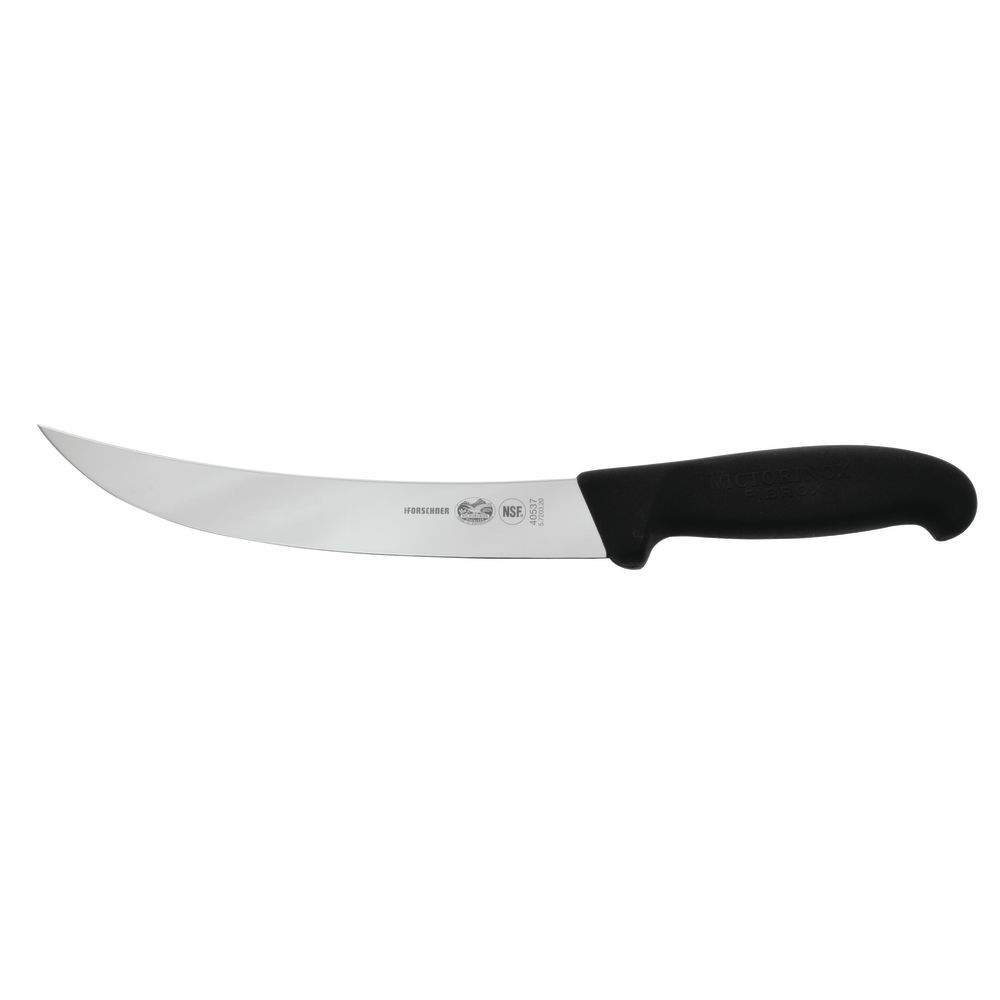 Victorinox Fibrox® Stainless Steel Curved Breaking Knife with Black Nylon  Handle - 8L Blade